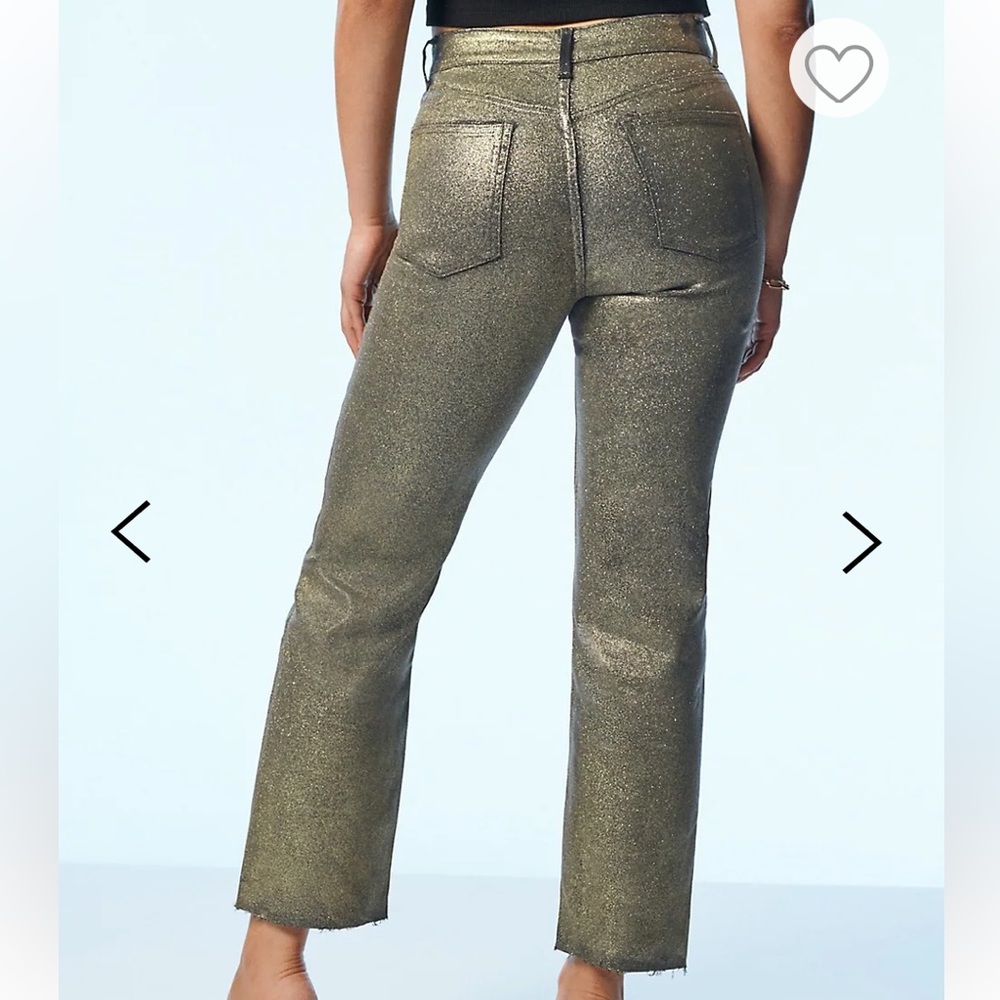 BNWT Gold shimmer jeans by Own. Size 26